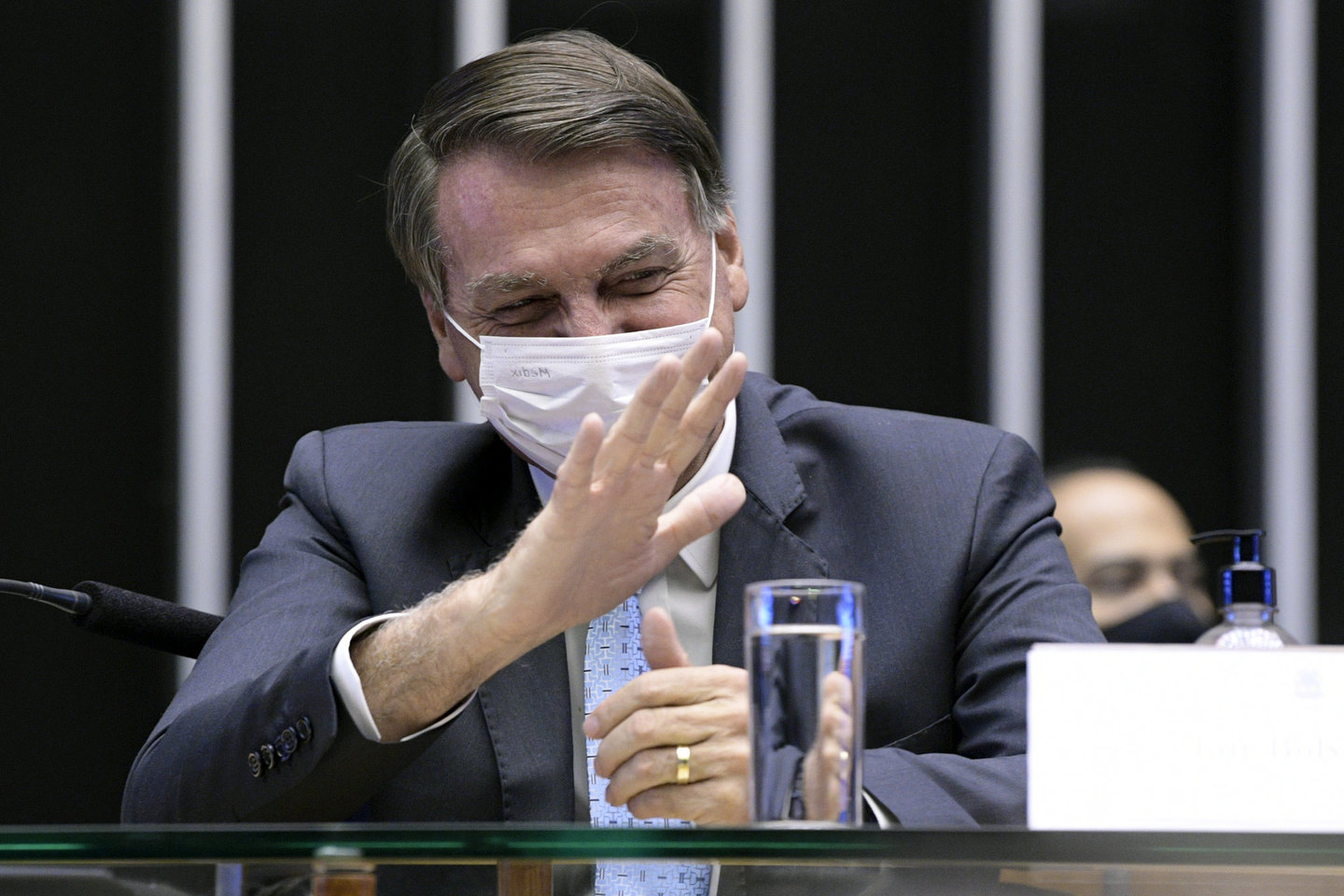 Presidente Jair Bolsonaro no Plenário da Câmara dos Deputados durante sessão solene do Congresso Nacional - Pedro França/Agência Senado