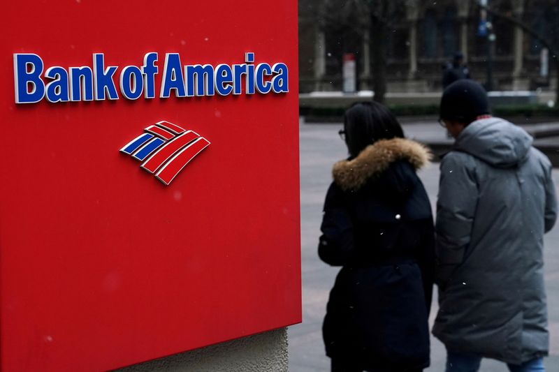 Reuters. Logo do Bank of America, em Manhattan, Nova York REUTERS/Carlo Allegri - REUTERS/Carlo Allegri