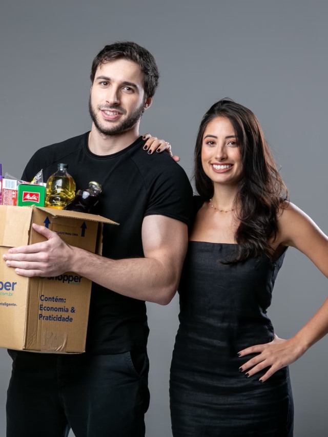 Fábio Rodas (CEO) e Bruna Vaz (COO) da Shopper - Divulgação