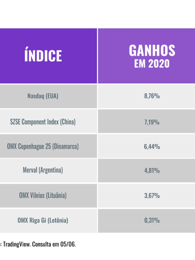 Você vai se surpreender com as bolsas que acumularam ganhos em 2020