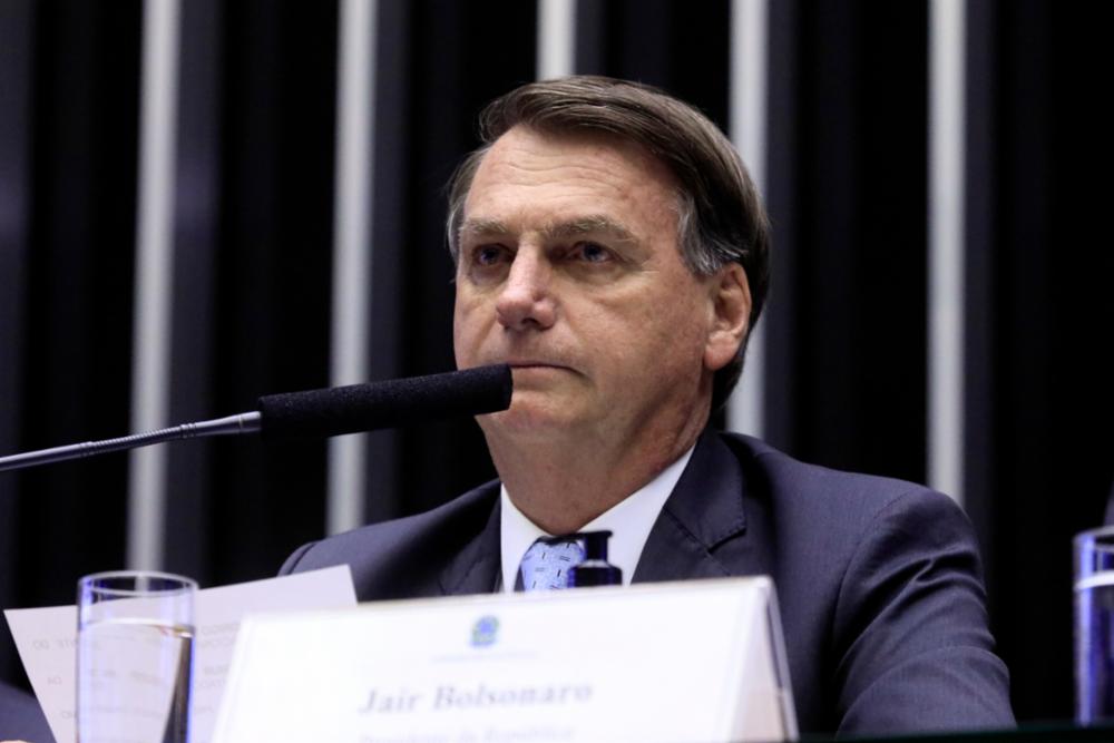 O presidente Jair Bolsonaro em Sessão Solene destinada à inauguração da 3ª Sessão Legislativa Ordinária da 56ª Legislatura - Luis Macedo/Câmara dos Deputados