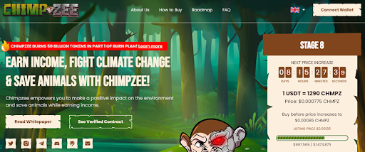 Pré-venda de tokens Chimpzee arrecada US$ 1 milhão