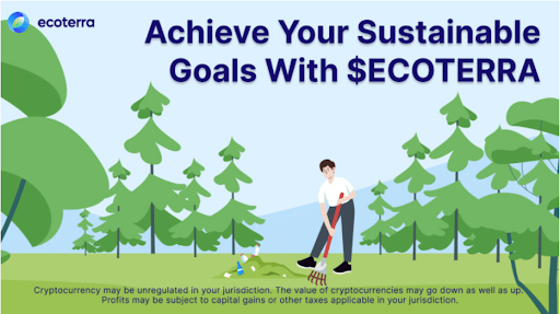 Ecoterra, projeto verde mais quente da web3 abre inscrições para aplicativo R2E e pré-venda avança