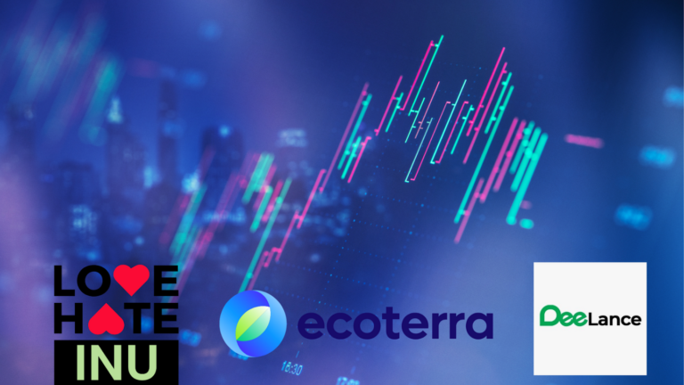 Dogecoin oscila, enquanto Love Hate Inu, ecoterra e DeeLance disparam no mercado