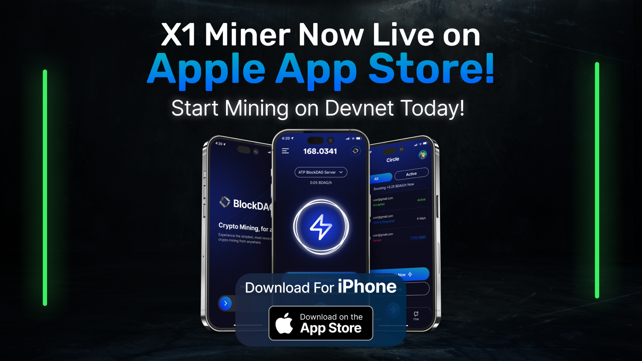O aplicativo BlockDAG X1 Miner agora disponível na App Store, promete ganhos diários de até $600 com a ascensão do Bitcoin e Polygon