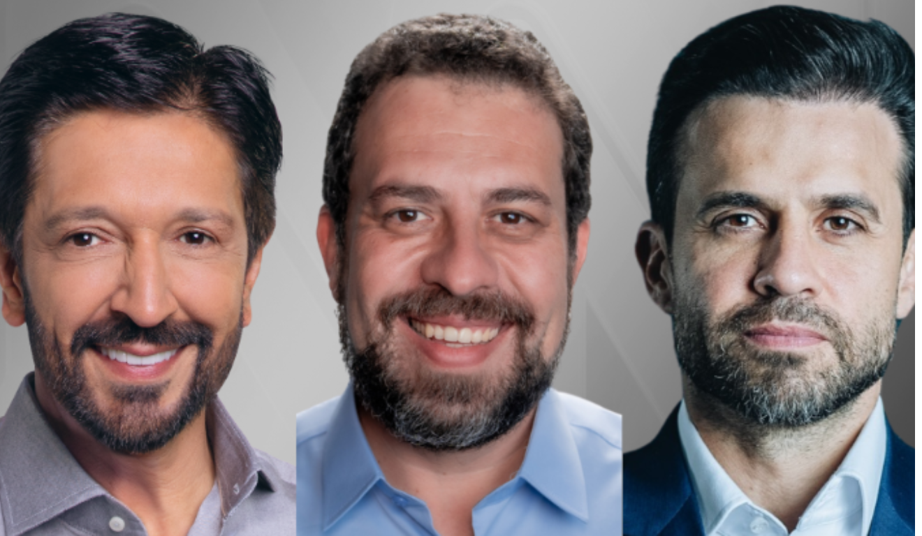 Candidatos à Prefeitura de São Paulo: Ricardo Nunes, Guilherme Boulos e Pablo Marçal. | (Reprodução CNN)