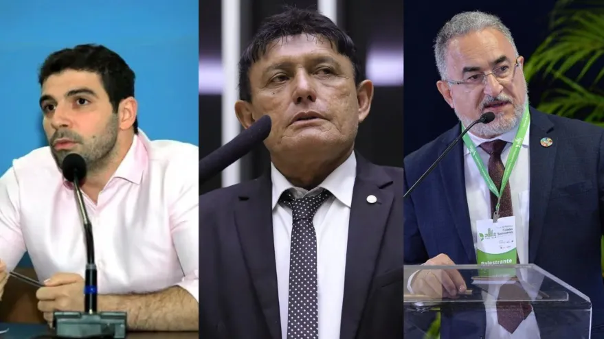 Candidatos à prefeitura de Belém em 2024: Igor, Delegado Éder Mauro e Edmilson Rodrigues