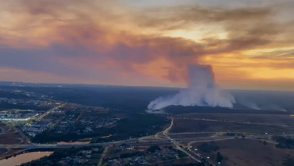 Com o avanço das queimadas pelo País, Lula sobrevoo áreas em queimadas, em setembro. - (imagem: instagram/Ministério do Meio Ambiente)