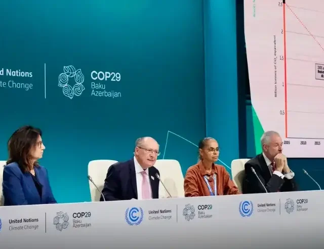 Brasil é o 2º país a entregar meta de emissões na COP29