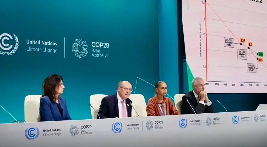 Brasil é o 2º país a entregar meta de emissões na COP29