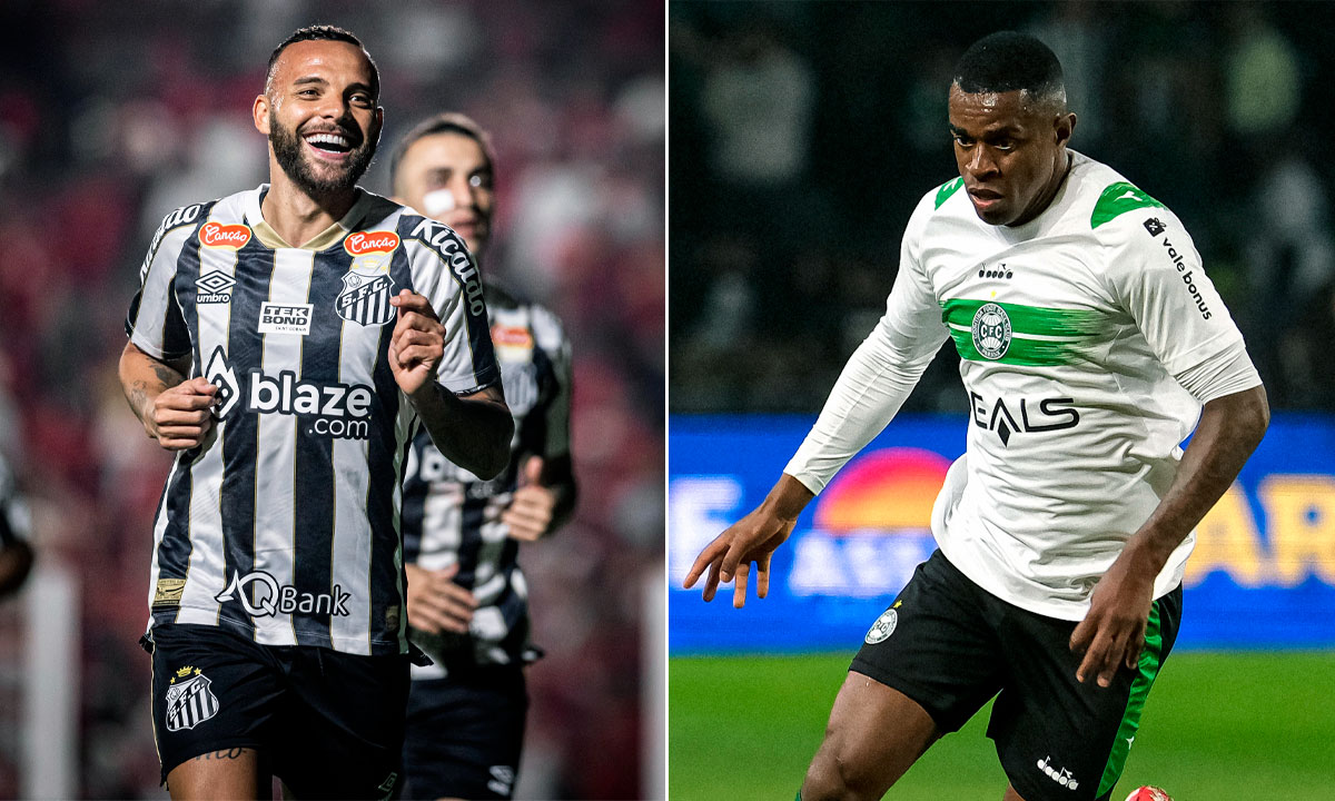 Coritiba x Santos | Fotos/Raul Baretta/ Santos / JP Pacheco/Coritiba