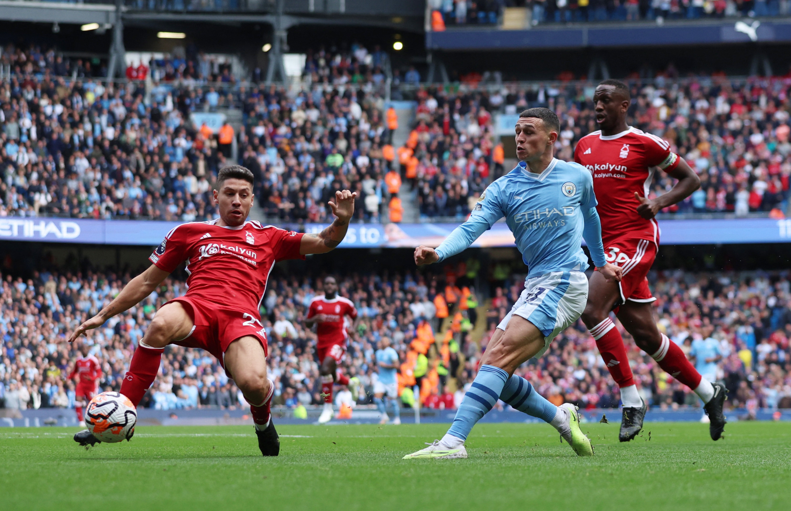 Manchester City x Nottingham Forest | Foto/REUTERS/Phil Noble