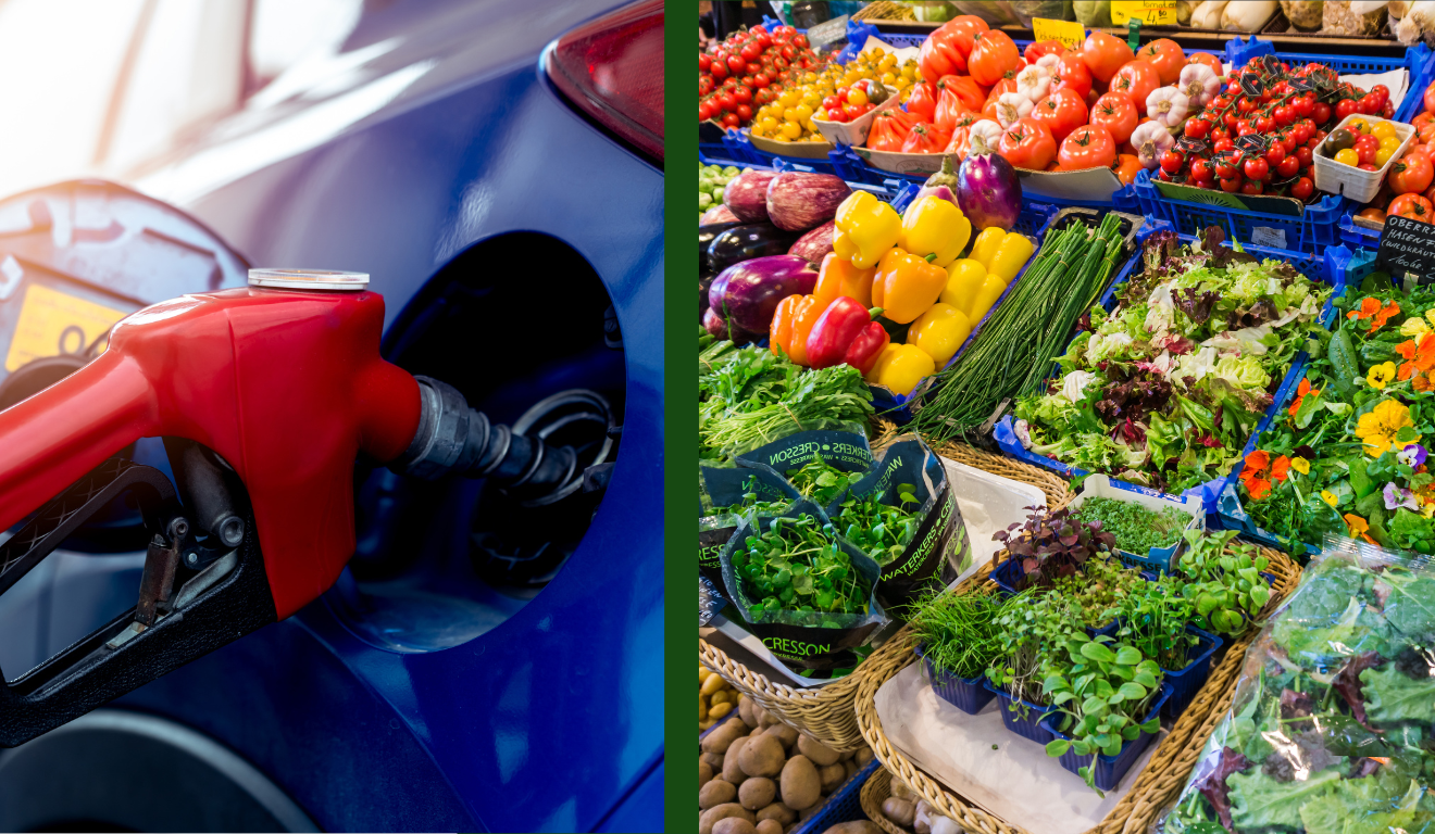 O que faz o preço da gasolina e dos alimentos subir?