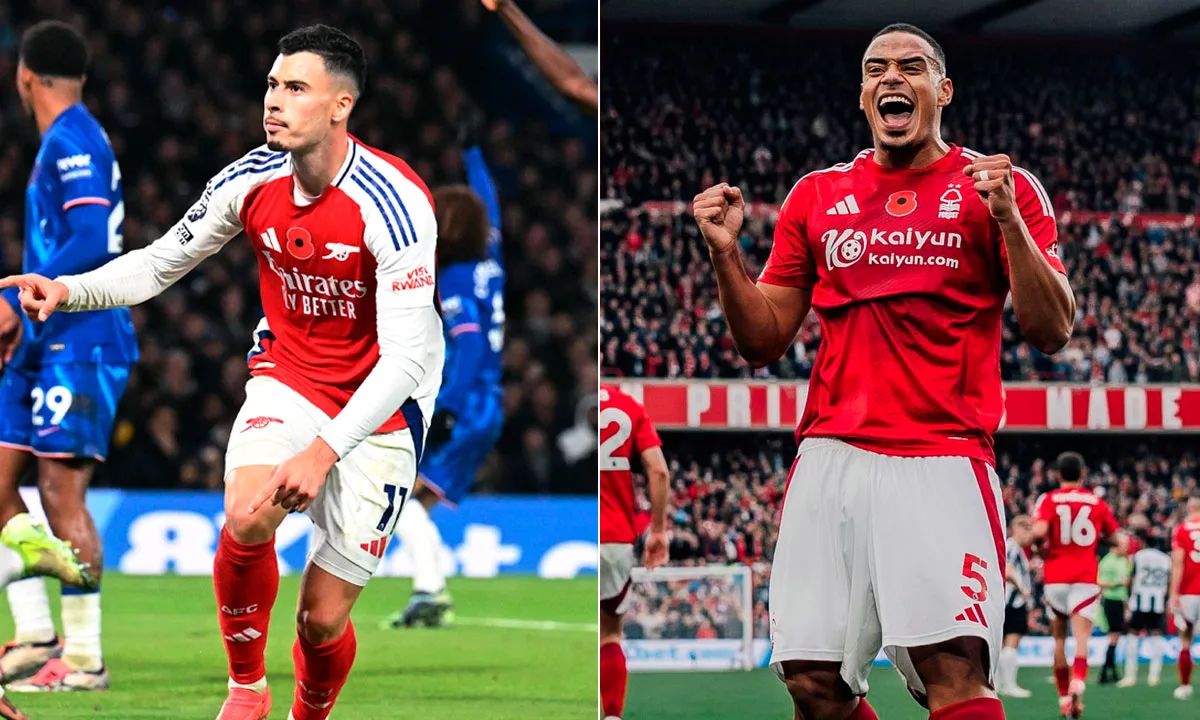 Nottingham Forest x Arsenal / Foto: Arsenal/Nottingham Forest/Reprodução