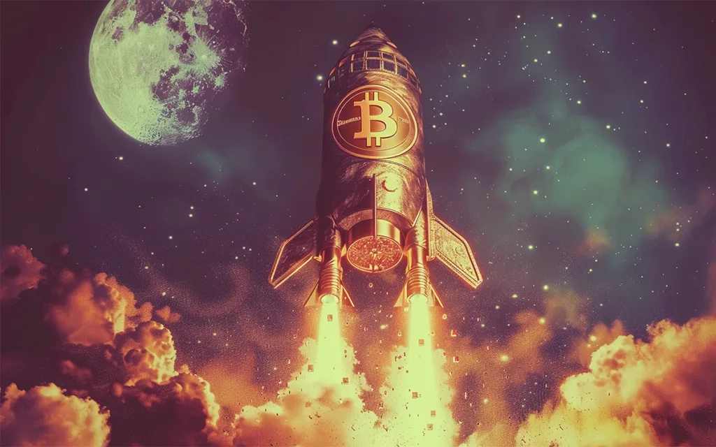 Bitcoin a caminho da lua! A revolução cripto está decolando para novas alturas. Você está pronto? (Fonte: IA) Bitcoin a caminho da lua! A revolução cripto está decolando para novas alturas. Você está pronto? (Fonte: IA)