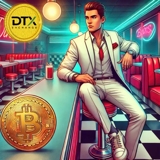 Estilo e inovação se encontram no universo cripto! O DTX Exchange e o Bitcoin dominam o cenário das finanças digitais. (Fonte: DTX)