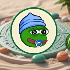 Imagem de capa mostrando o logo do Little Pepe com chupeta e gorro azul em destaque, ao lado de uma moeda verde do Pepe Coin, representando a rivalidade entre as duas meme coins no mercado cripto.