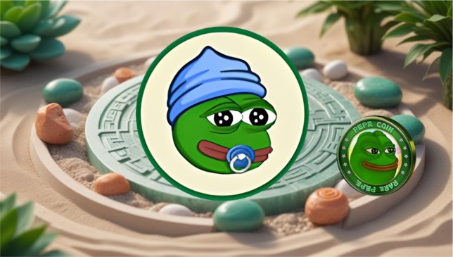 Imagem de capa mostrando o logo do Little Pepe com chupeta e gorro azul em destaque, ao lado de uma moeda verde do Pepe Coin, representando a rivalidade entre as duas meme coins no mercado cripto.