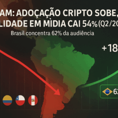 “Relatório Outset: tráfego da mídia cripto LATAM cai 54% QoQ; Brasil lidera audiência”