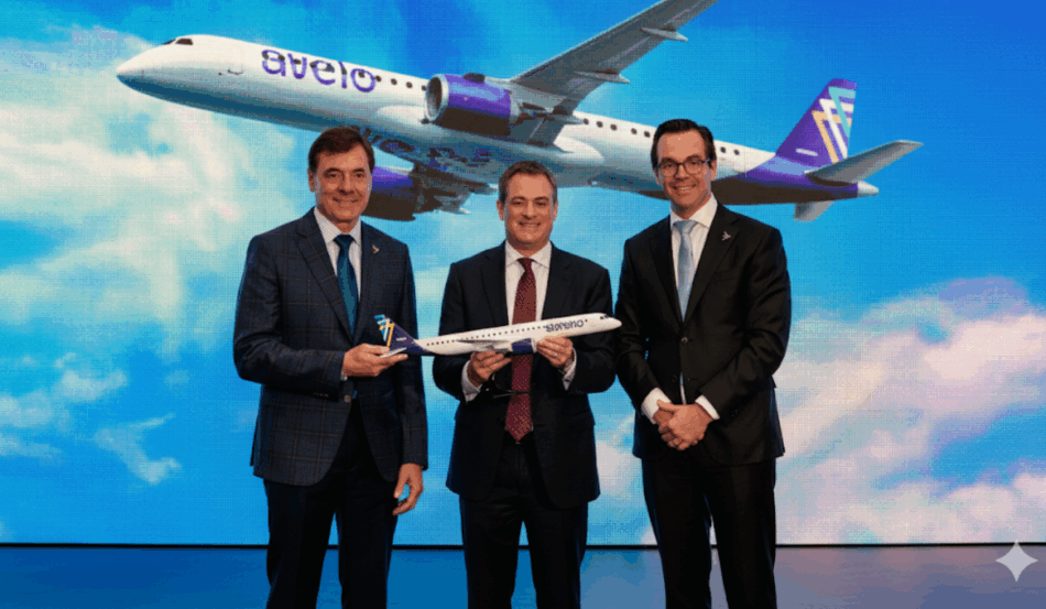 Embraer E195-E2 encomendado pela Avelo Airlines em contrato bilionário.