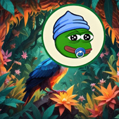 Representação de três meme coins promissoras: Little Pepe, Pump.fun e Pudgy Penguins