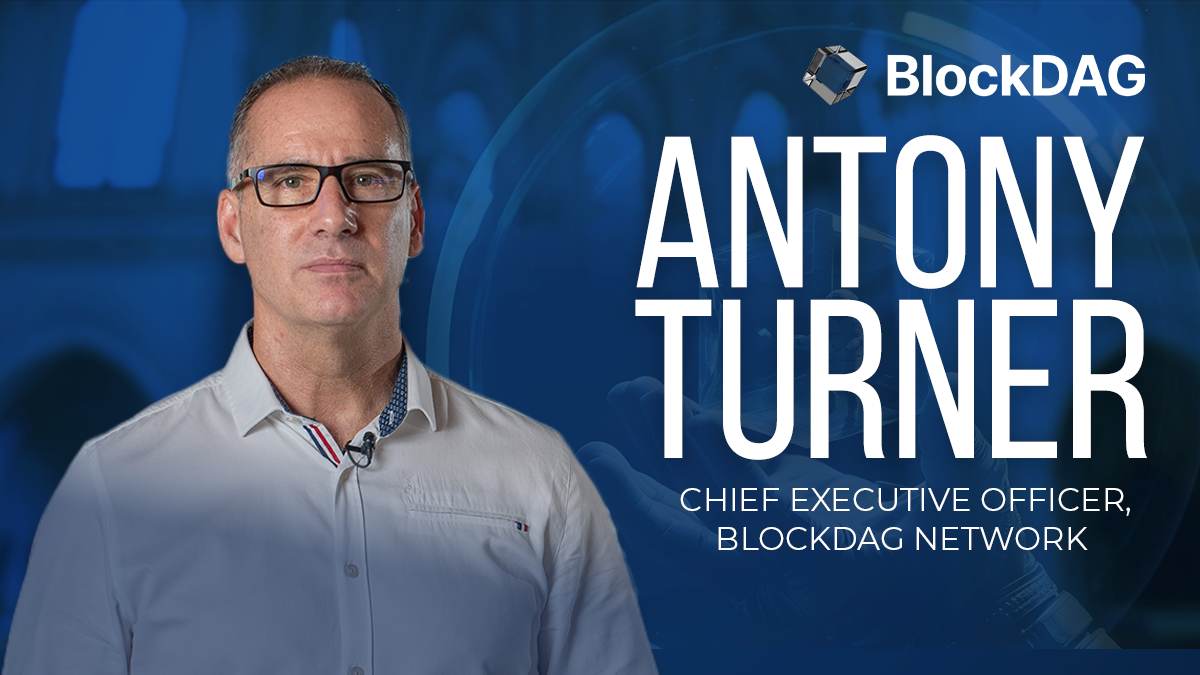 Antony Turner, diretor executivo da BlockDAG Network, em imagem promocional do projeto.