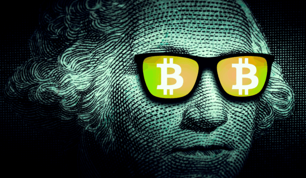 Bitcoin em queda com cotação de US$ 107 mil e mercado cripto em baixa.