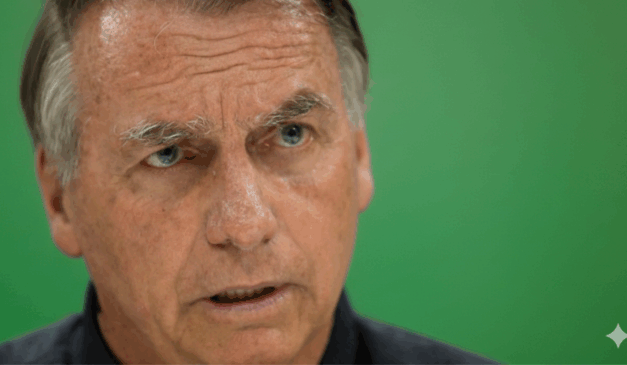 ex-presidente durante coletiva, em imagem ilustrativa sobre julgamento do STF