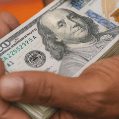 Dólar em alta a R$ 5,50 com tensões fiscais e cenário internacional.