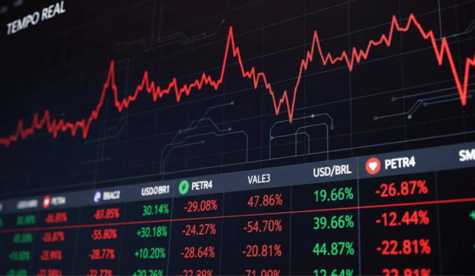 Painel da B3 com Ibovespa em queda de 0,28% no fechamento Painel da B3 com Ibovespa em queda de 0,28% no fechamento