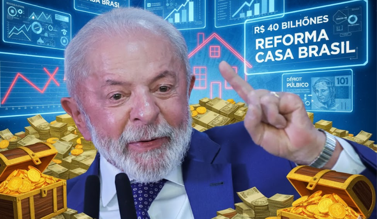Presidente Lula anuncia programa Reforma Casa Brasil com R$ 40 bilhões em crédito habitacional.