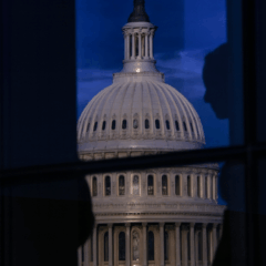 Capitólio dos EUA em Washington durante o shutdown do governo americano