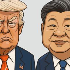 Donald Trump anuncia tarifa de 100% sobre importações chinesas.