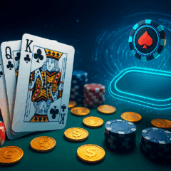 Banner da campanha Cyber Stacks da CoinPoker com US$ 30 mil em prêmios e bônus de poker online.