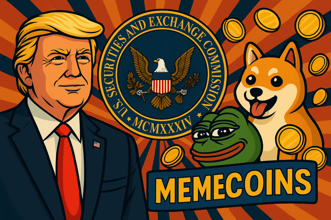 SEC segue mindset pró-cripto de Trump e memecoins avançam: nova onda de criptomoedas promissoras