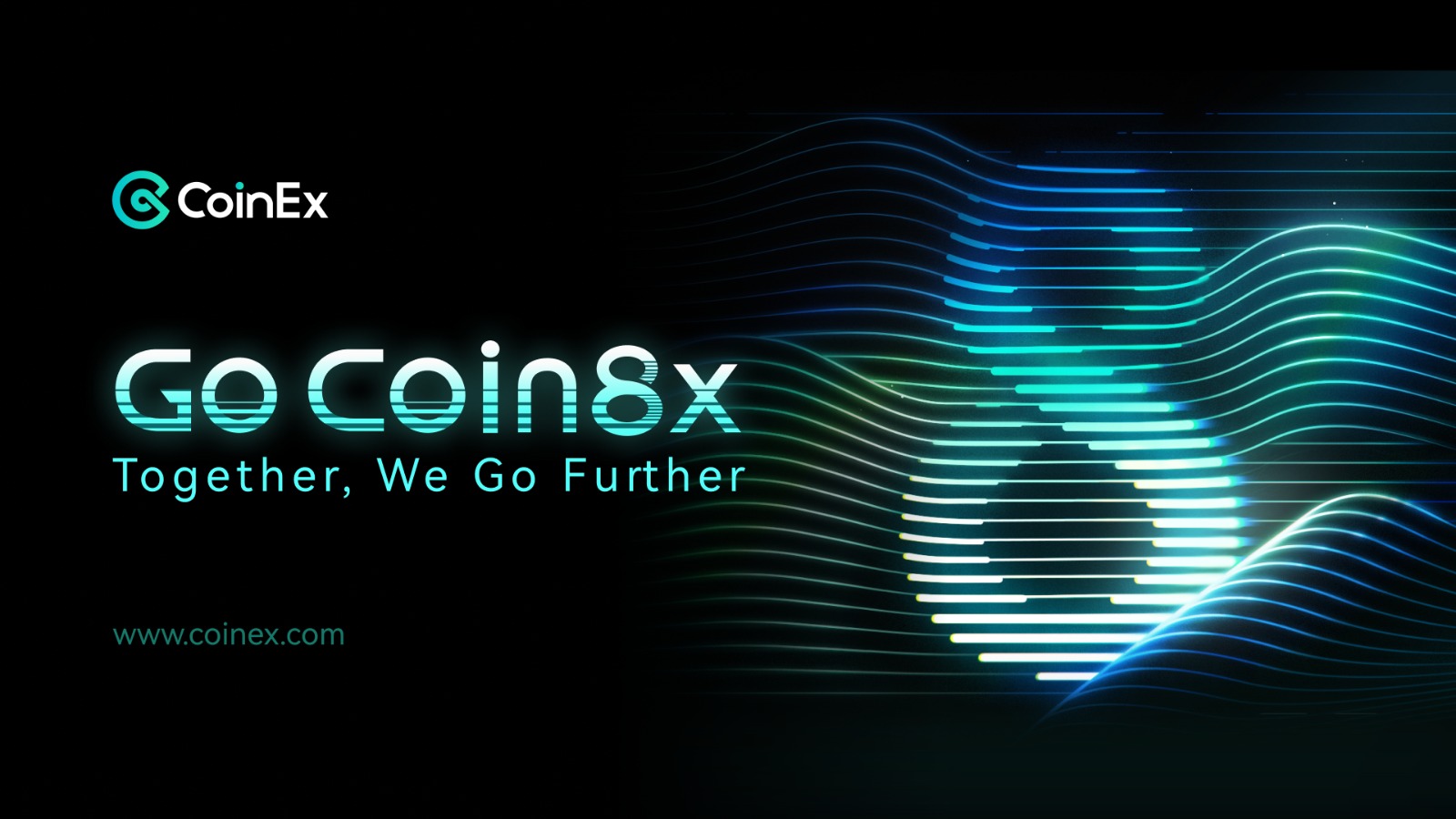 Logo Go Coin8x da CoinEx celebrando 8 anos da exchange.