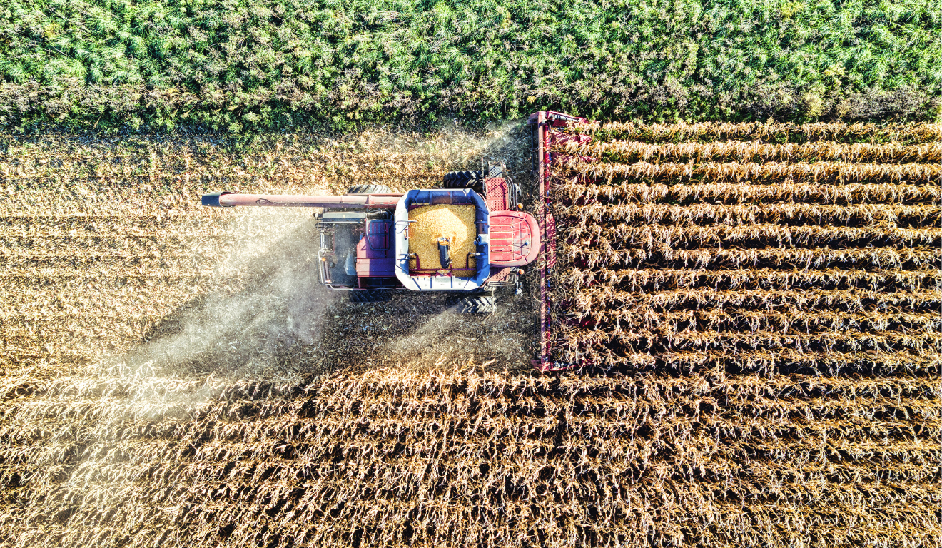 Colheitadeira em lavoura brasileira simboliza a força do agronegócio após o acordo UE–Mercosul. Colheitadeira em lavoura brasileira simboliza a força do agronegócio após o acordo UE–Mercosul.