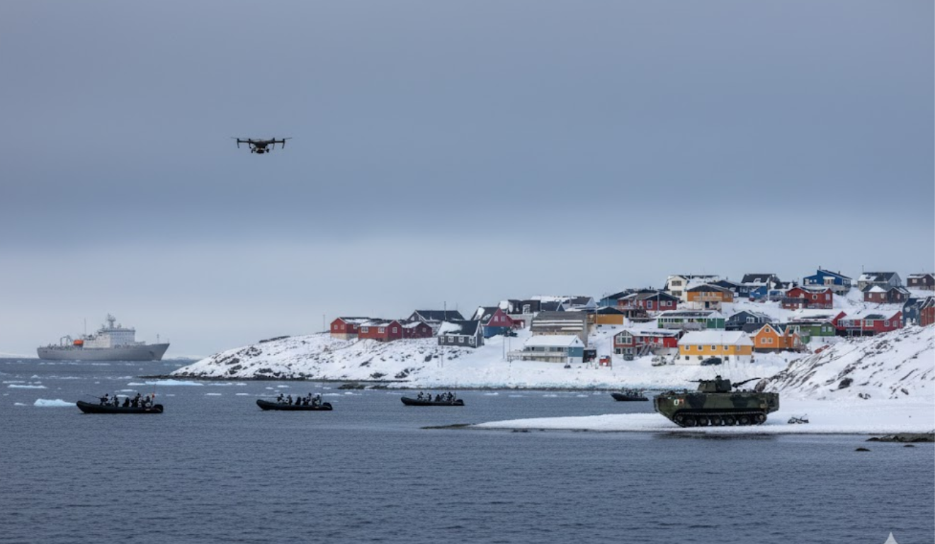 Operação militar na Groenlândia destaca importância estratégica do Ártico Operação militar na Groenlândia destaca importância estratégica do Ártico