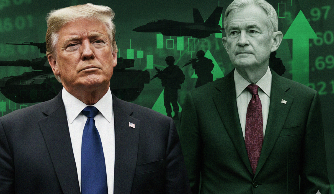 Trump e Powell simbolizam incertezas sobre inflação e política monetária nos EUA