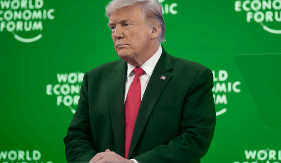 Donald Trump discursa em Davos ao falar sobre Groenlândia e relações com a Europa.