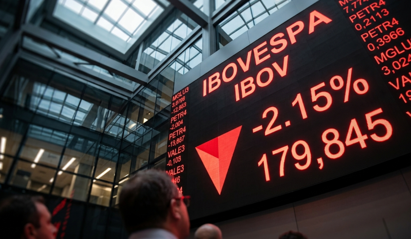 Ibovespa desaba 2% com inflação acima do teto e tensões no Irã